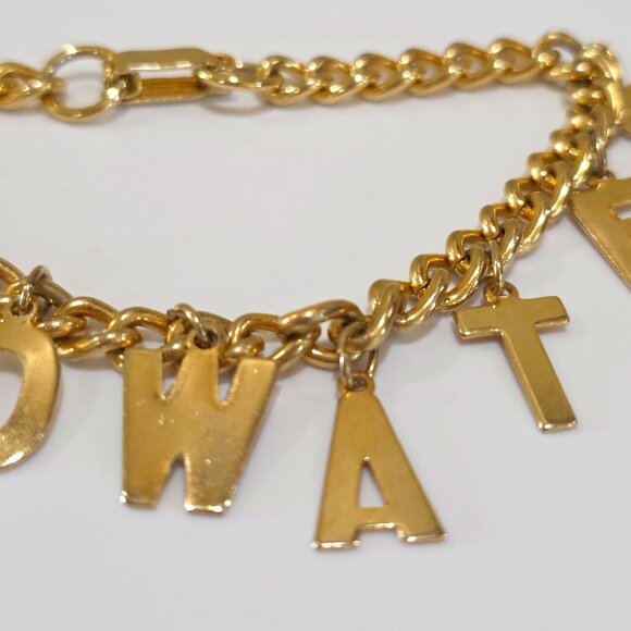 Vintage 1964 Goldwater Political Campaign Letter Name Charm Dangle Bracelet - Picture 4 of 11